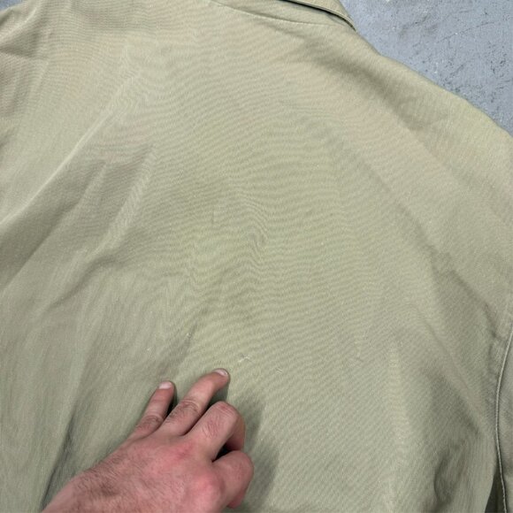 Vintage Polo Ralph Lauren Harrington Jacket USA Made Cotton Twill Beige XL - Picture 9 of 9